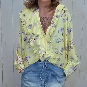 Signe bluse skjorte gul