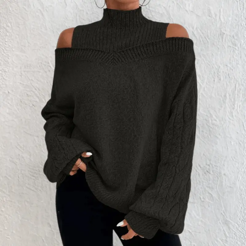 ChicNest - Off-Shoulder Genser for En Trendy Look - Image 6