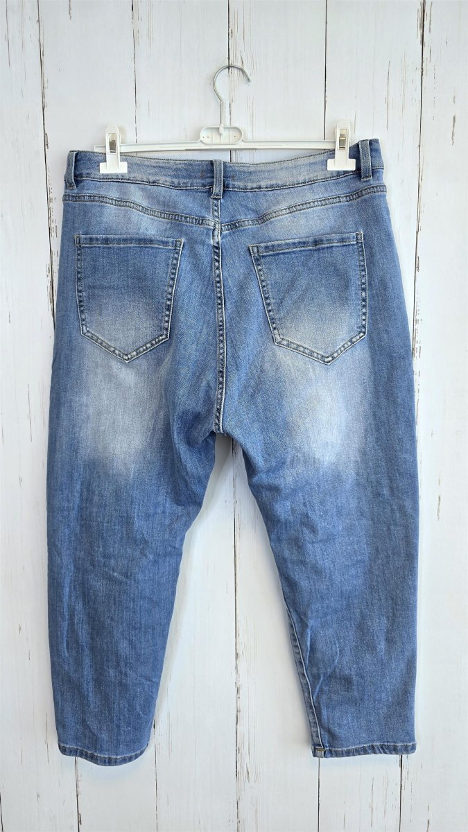 Daisy denim bukse med slitasjedetaljer - Image 8
