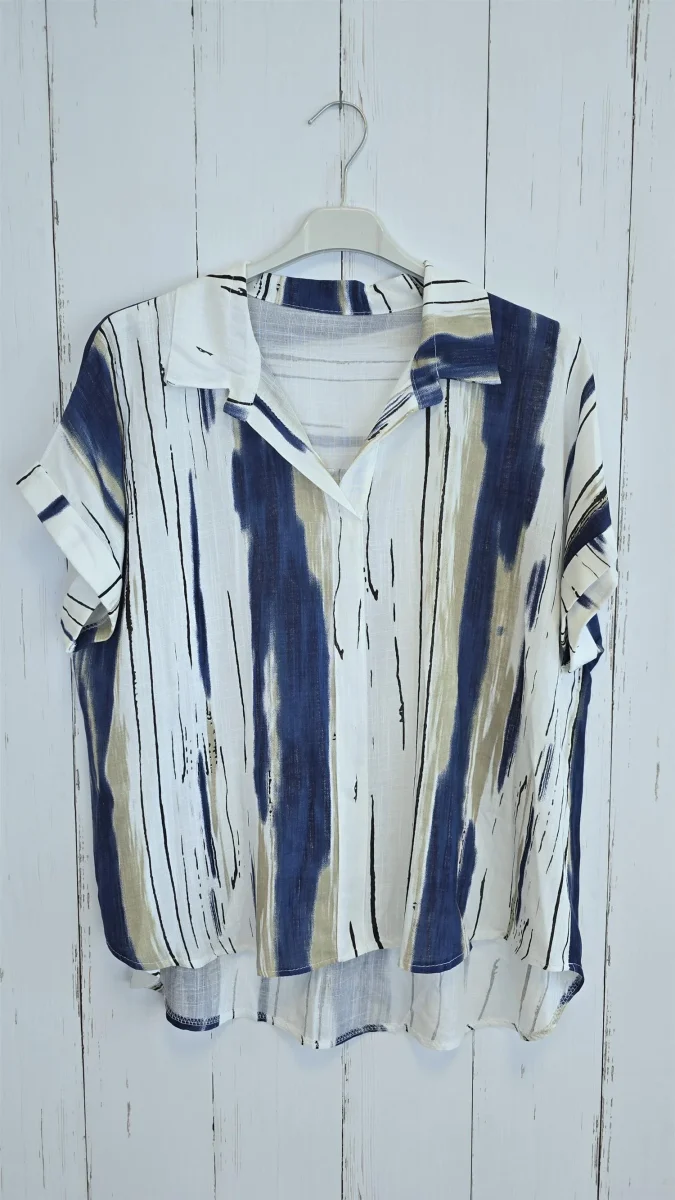 Eirin bluse med abstrakt mønster - Image 2