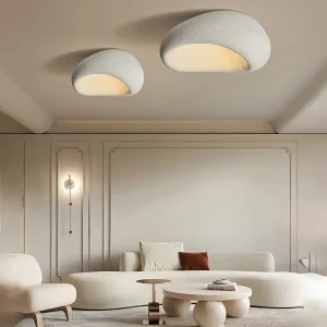 LunaGlow - Pebble-Formet Taklampe for Unik Belysning