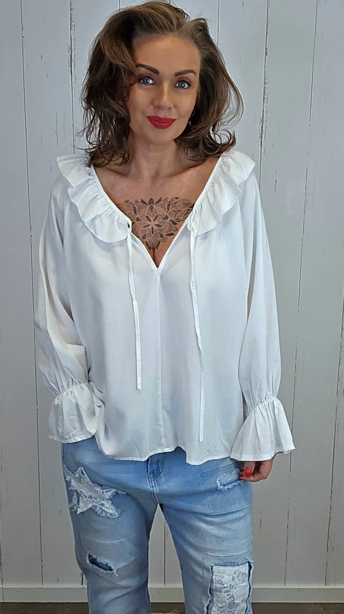 Vera bluse hvit - Image 2