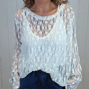 Ida blondetopp offwhite