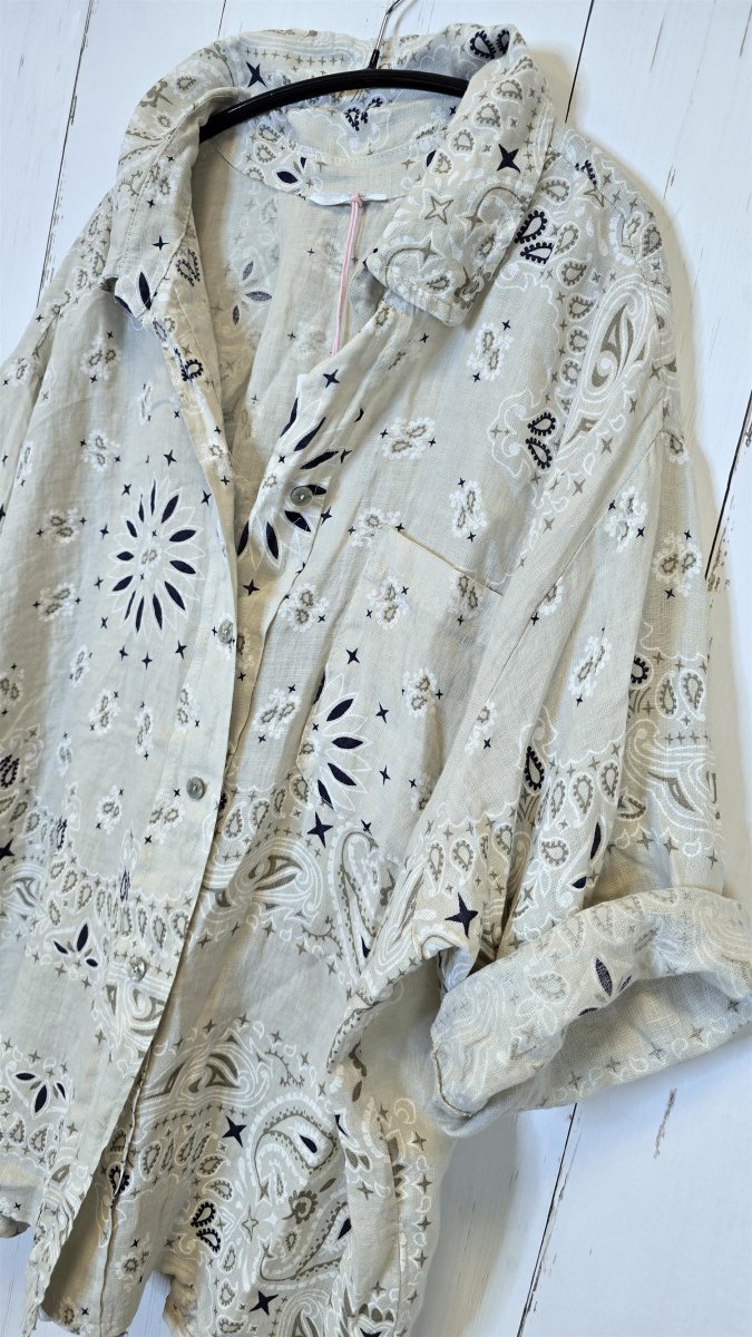 Celine skjorte med mønster Beige - Image 3