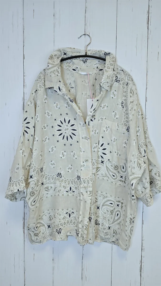 Celine skjorte med mønster Beige - Image 5