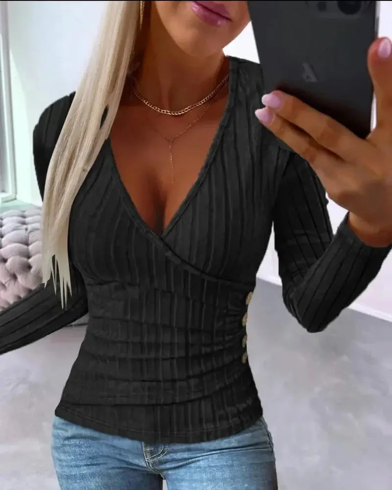 CozyStyle - Genser med V-Hals for Eleganse og Komfort - Image 8