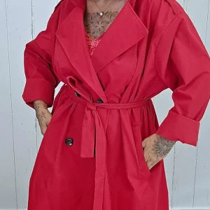 Carrie Trenchcoat rød