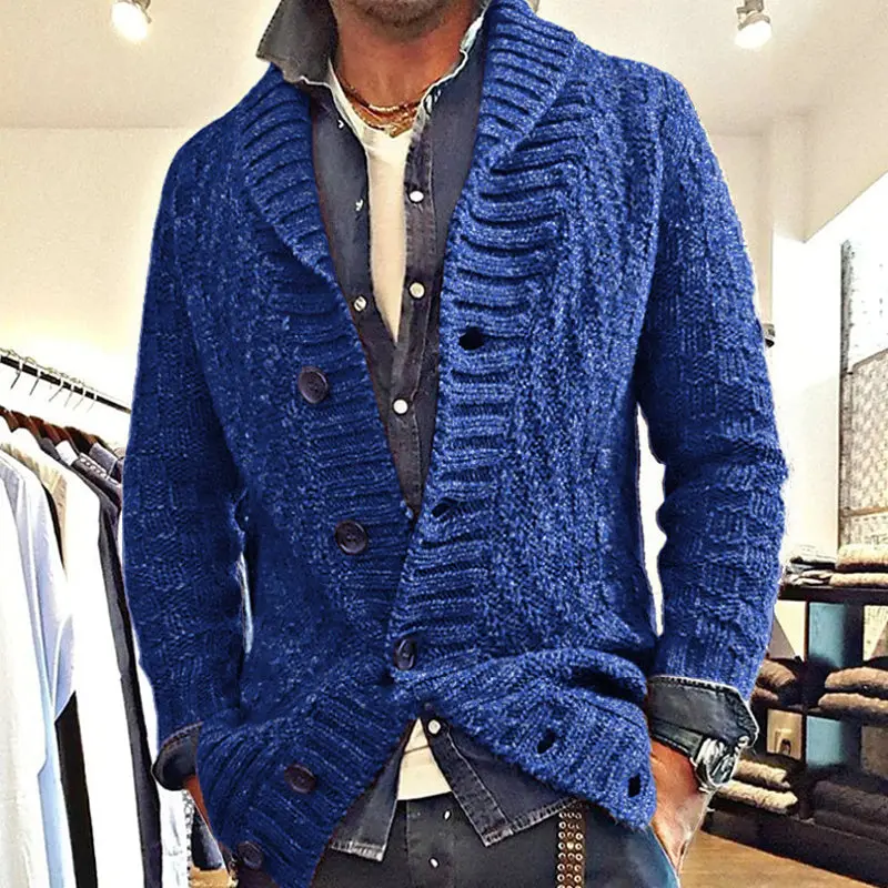 FleeceNest - Strikket Cardigan for Menn med Komfort og Stil - Image 3