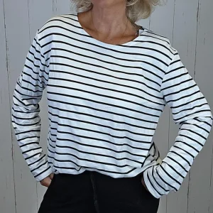 Jenny Topp Med svarte Striper
