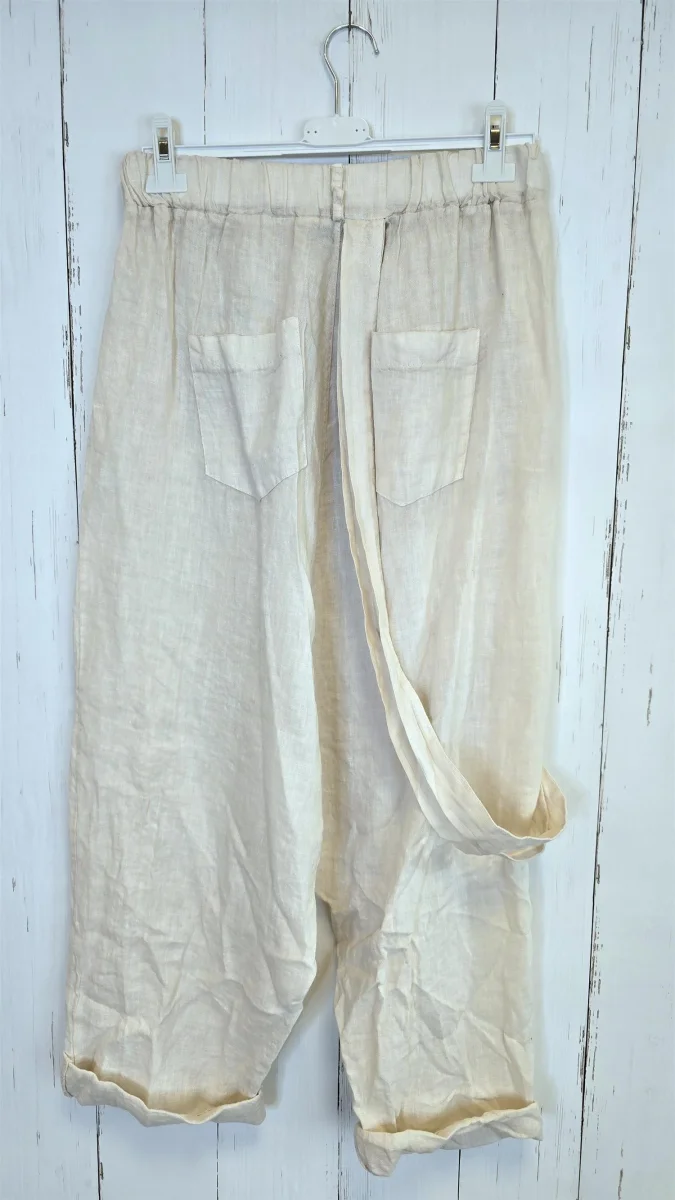 Leia harem linbukse beige - Image 5