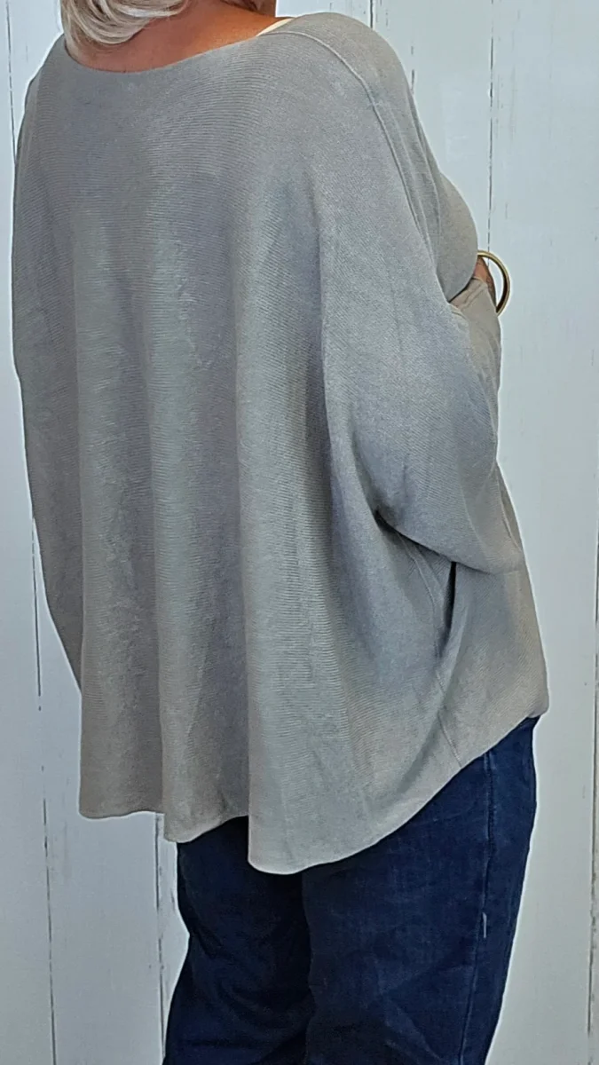 Leah genser topp taupe - Image 4