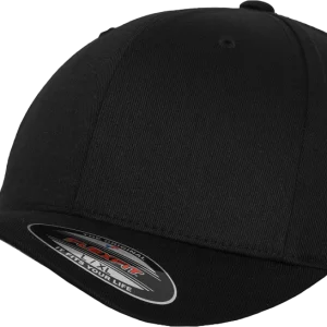 Flexfit – Wooly Combed – Svart caps