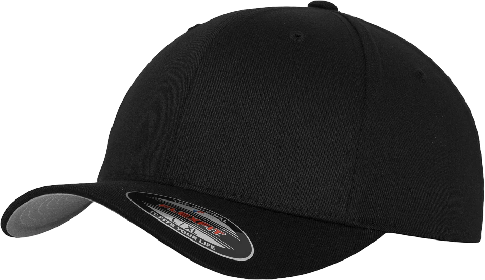 Flexfit – Wooly Combed – Svart caps