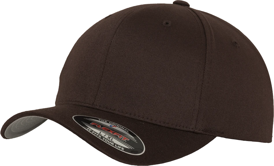 Flexfit – Wooly Combed – Brun caps - Image 2