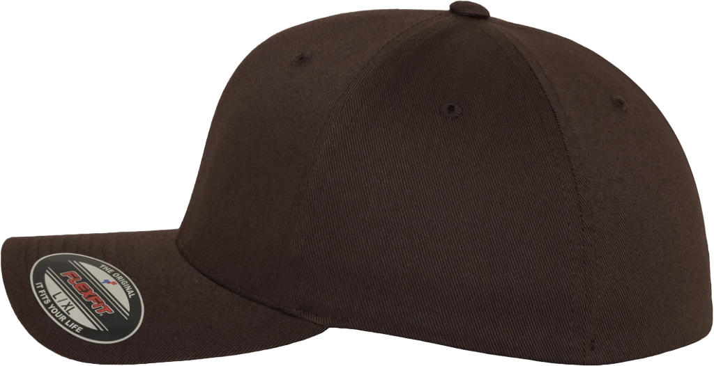 Flexfit – Wooly Combed – Brun caps - Image 3