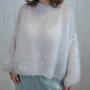 Fiffy mohair genser beige