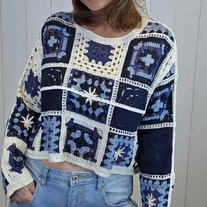 Colette crochet topp