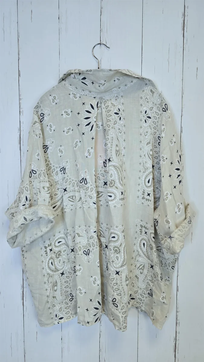 Celine skjorte med mønster Beige - Image 4