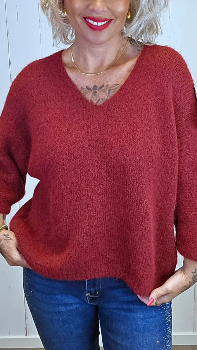 Anna genser burgunder - Image 3
