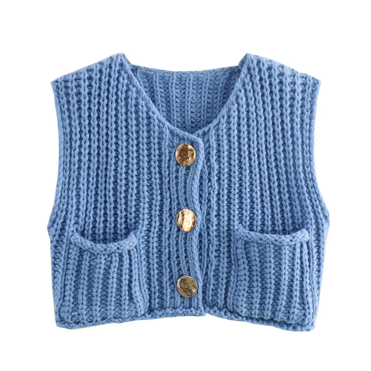 CozyStyle - Trendy Kort Strikket Cardigan for Hverdagsbruk - Image 5