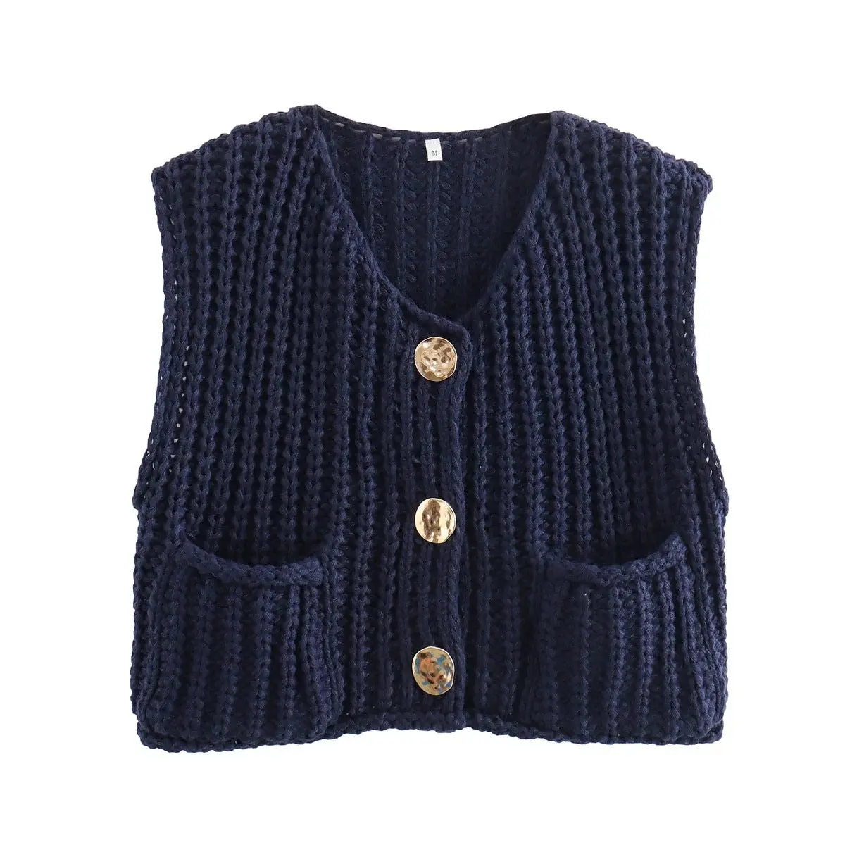 CozyStyle - Trendy Kort Strikket Cardigan for Hverdagsbruk - Image 4