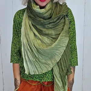 Crinkle skjerf grønn