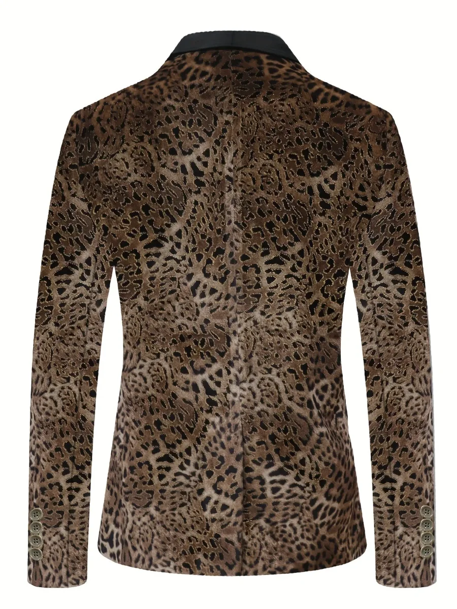FashionFierce - Chic Blazer med Leopardmønster for Ditt Utseende - Image 3