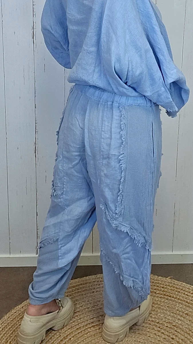 Tamara baggy bukse blå - Image 4