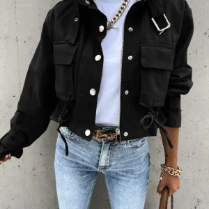 ChicLayer - Stilig Beskåret Frakke for Høstens Trendy Looks