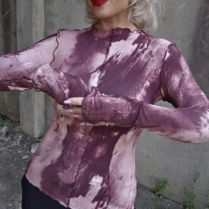 Janette allover print top