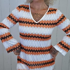 Strikket midikjole
