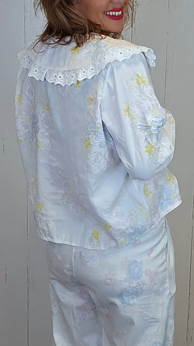 Elise blomsterbluse offwhite - Image 3