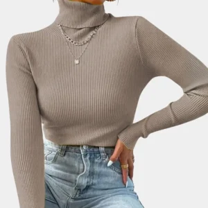 ChicWrap - Rullehalsgenser til Dame for Klassisk Stil