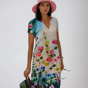 ChicSun - Sommerkjole med V-hals for Elegante Sommerdager