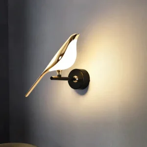 LuxeBird - Elegant Vegglampe med Fugledesign for Unik Belysning
