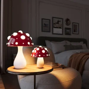 GlowMush - Trendy Mushroom LED-bordlampe for Stemningsfull Belysning