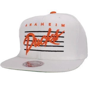 Mitchell & Ness – Anaheim Ducks – Hvit NHL-caps