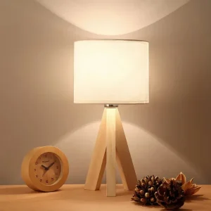 WoodLight - Moderne Bordlampe i Tre for Hjemmet