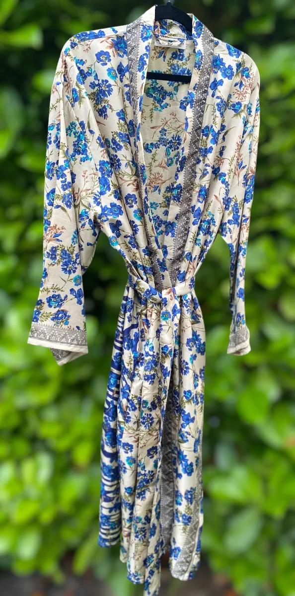 Vintage silke kimono - (Kun én av hver modell). - Image 4