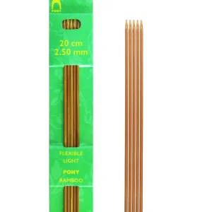 Pony strømpepinne bambus 20 cm