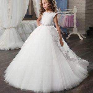 Prinsesse lang kjole for jenter