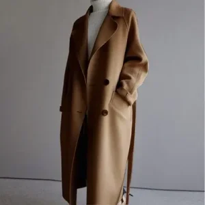 CozyWear - Komfortabel Lang Ulljakke til Kaldt Vær