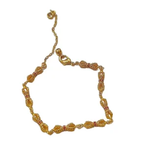Vajra Armbånd i 24K Gull (9999) – Kinesisk Tradisjonell Design