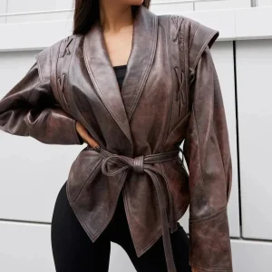 UrbanStyle - Skinnjakke med V-hals for Tidløs Eleganse