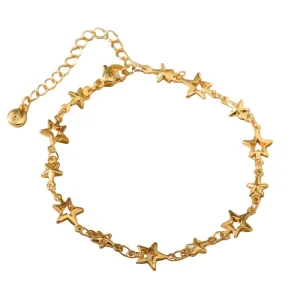 Stjernearmbånd i Rustfritt Stål – Justerbart Pentagram Armbånd Unisex