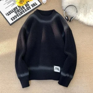 CozyWeave - Vaffelstrikket Genser for Unik Komfort