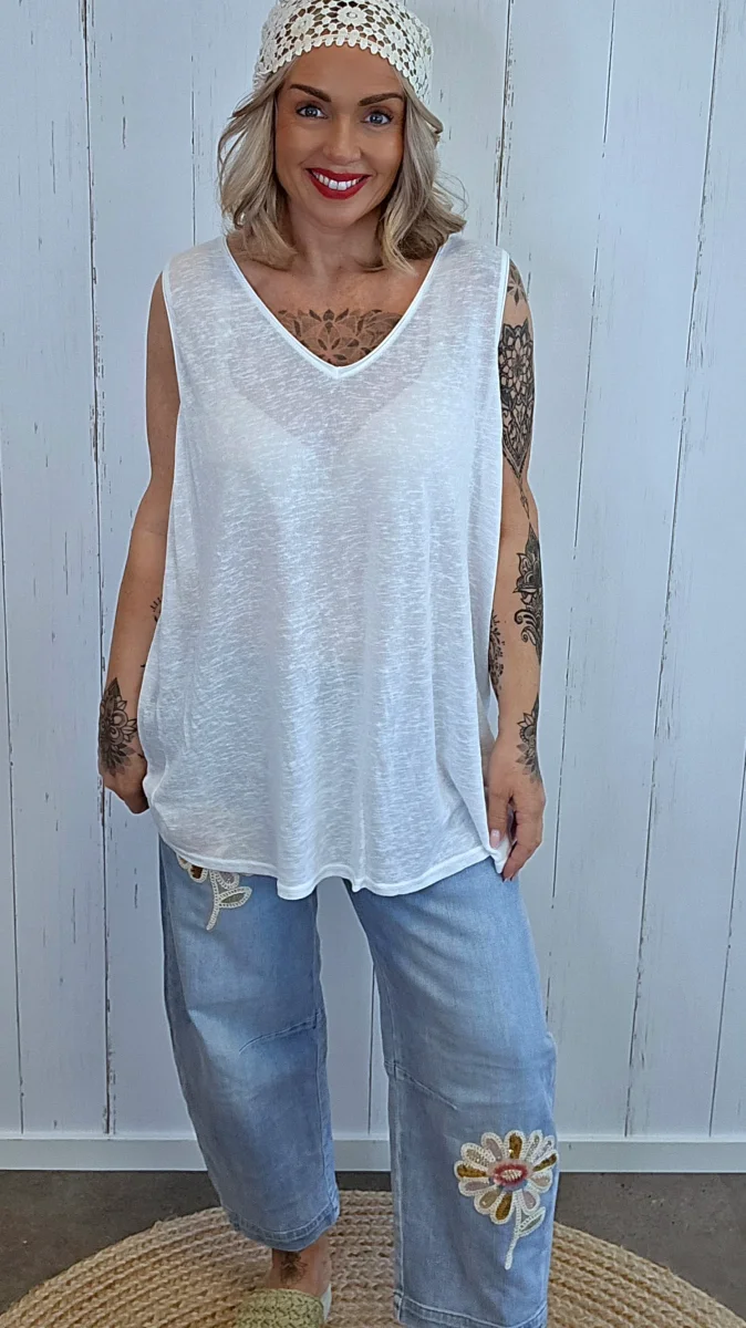 Laura singlet basic Hvit - Image 3