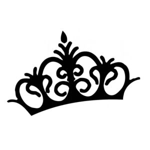 Klistremerke med prinsessekrone