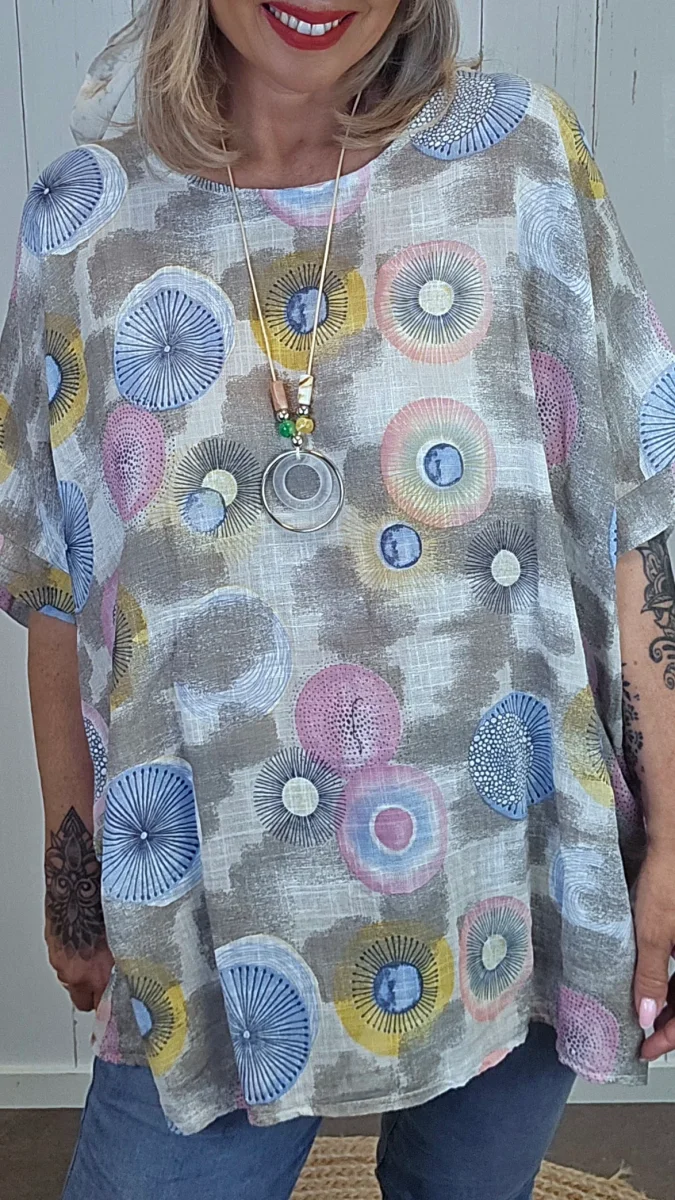 Pippi topp med print