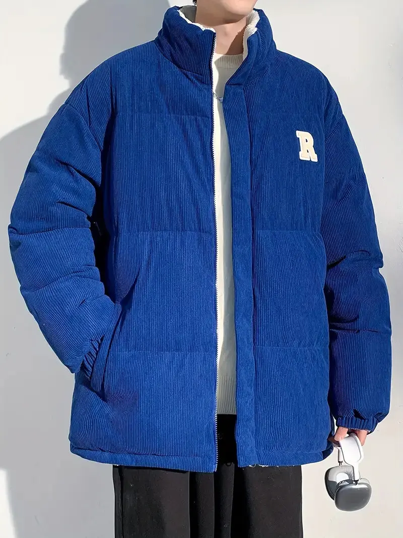 CordialWear - Stilig Pufferjakke med Hette i Kordfløyel - Image 6